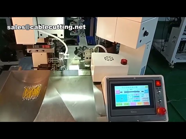 Automatikus kétvégű terminál krimpelő gép - Nagy sebességű precíziós huzalkezelés