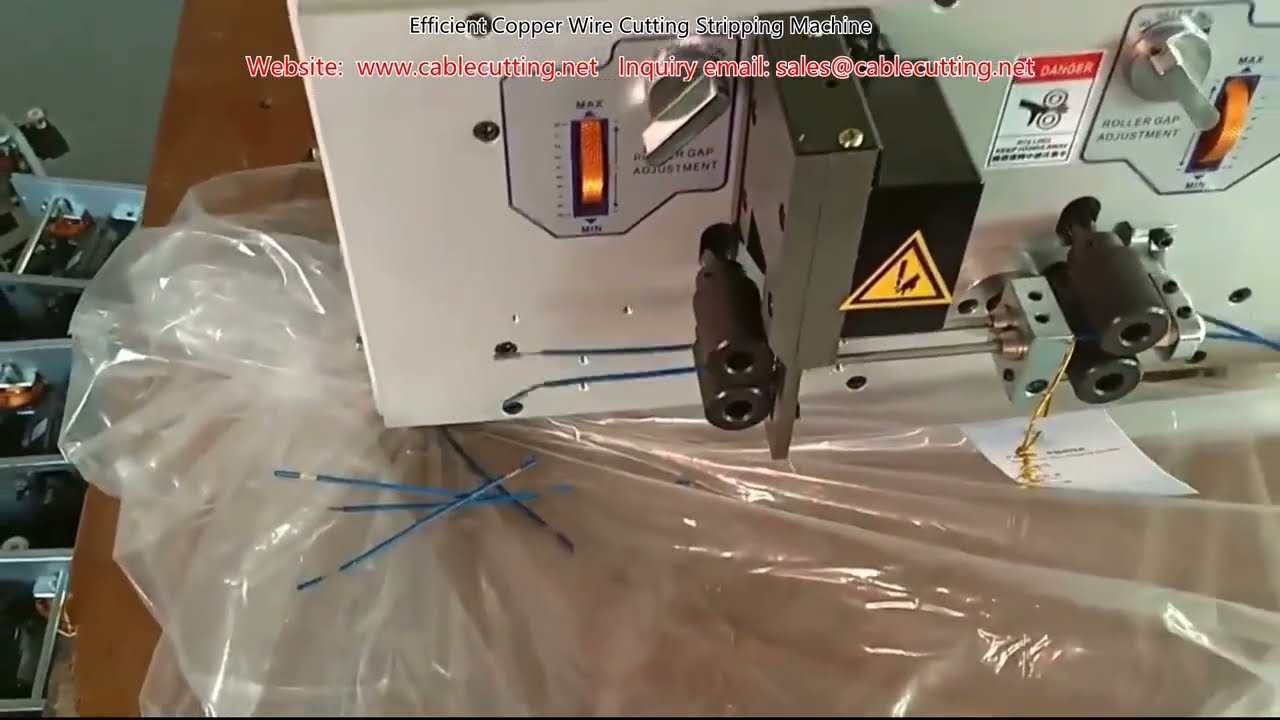 Hatékony automata rézhuzal vágó és csupaszító gép