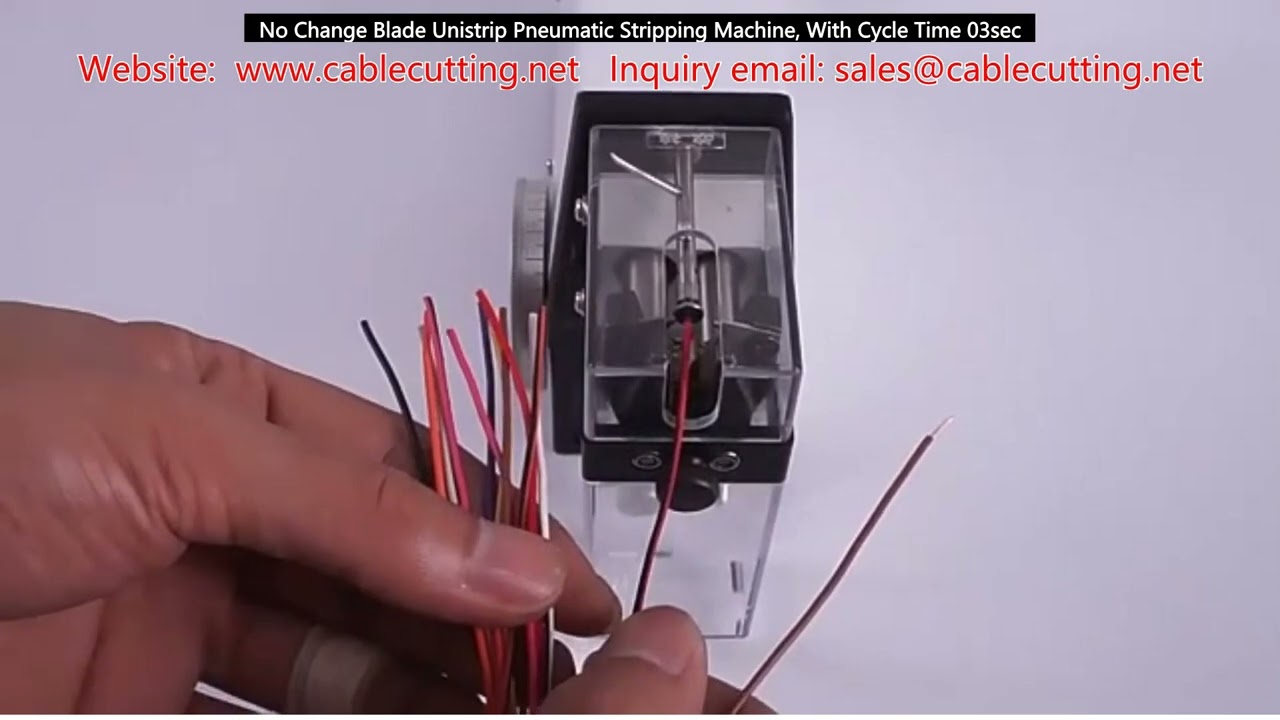 No-Change-Blade Unistrip Pneumatic Wire Stripping Machine, 03-sec Cycle Time