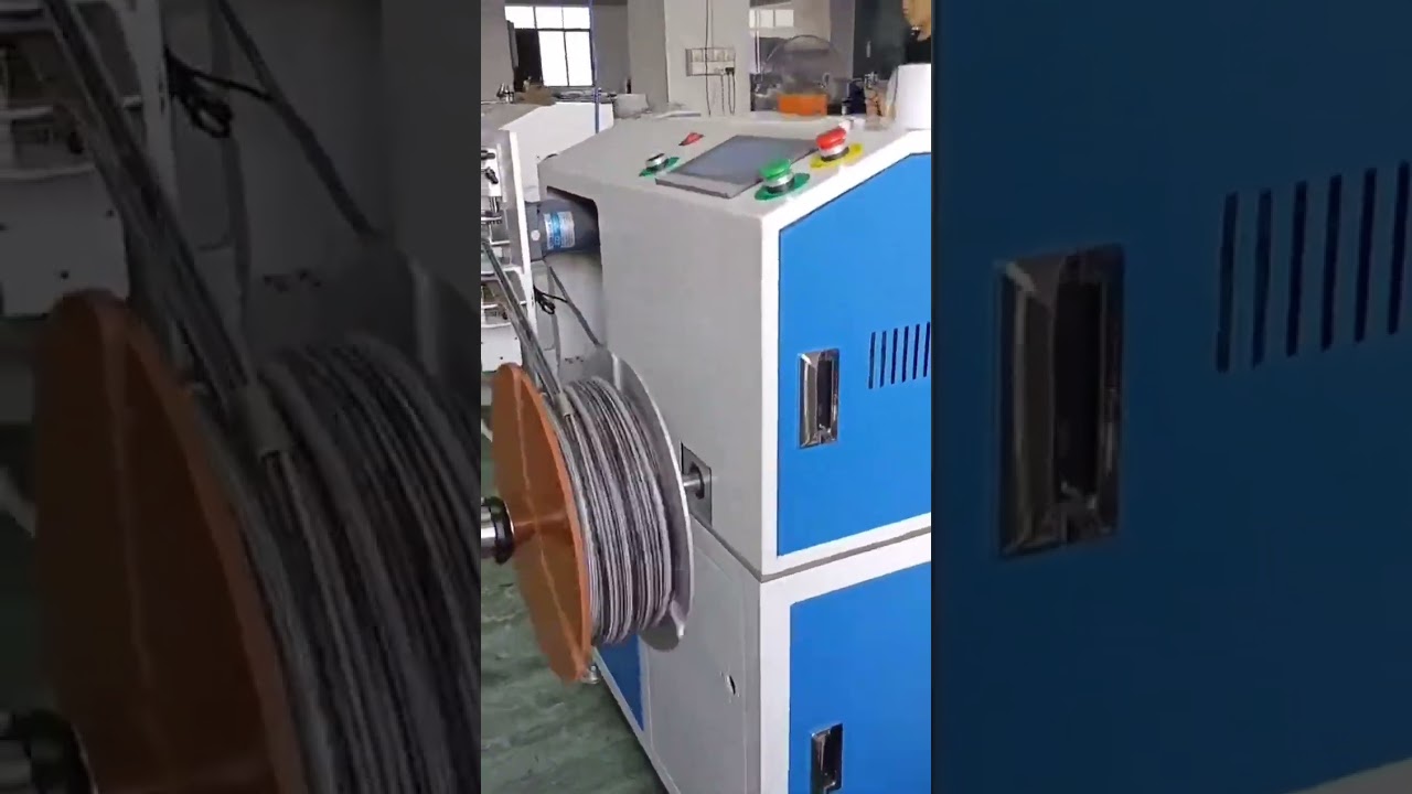Automata vezetékszámláló, válogató, vágó, csőtekercselő és tekercselő gép 1–16 mm, 15 kg kapacitás