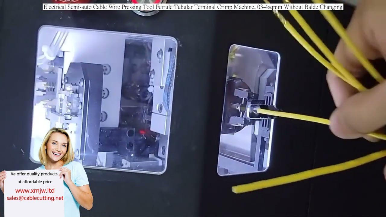 Ferrule Tubular Terminal Crimping and Stripping Machine, 03-4sqmm No Blade Changing