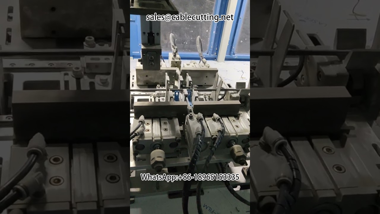 Teljesen automatikus tekercselő, szigetelésbontó és rögzítő gép #kábelköteg-feldolgozó #terminál
