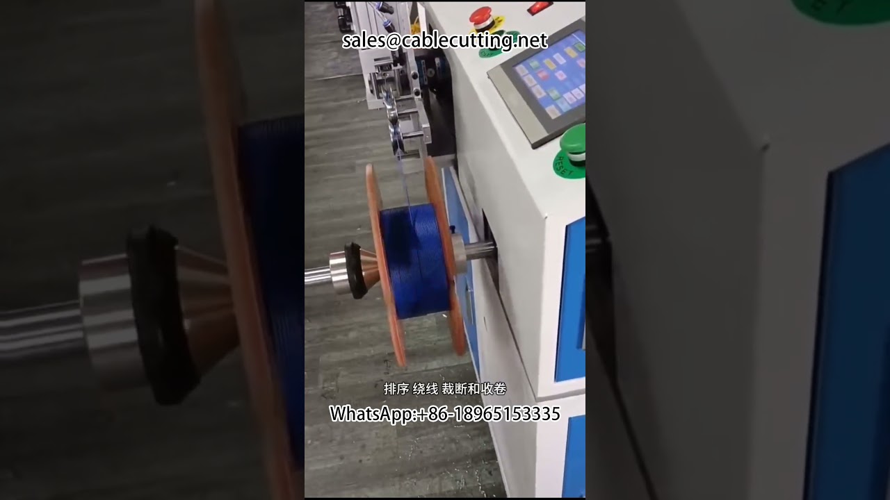 Automatikus méretszámláló, válogató, vágó, tekercselő és orsózó gép #HuzaltekercselőGép #Mérőtekercs