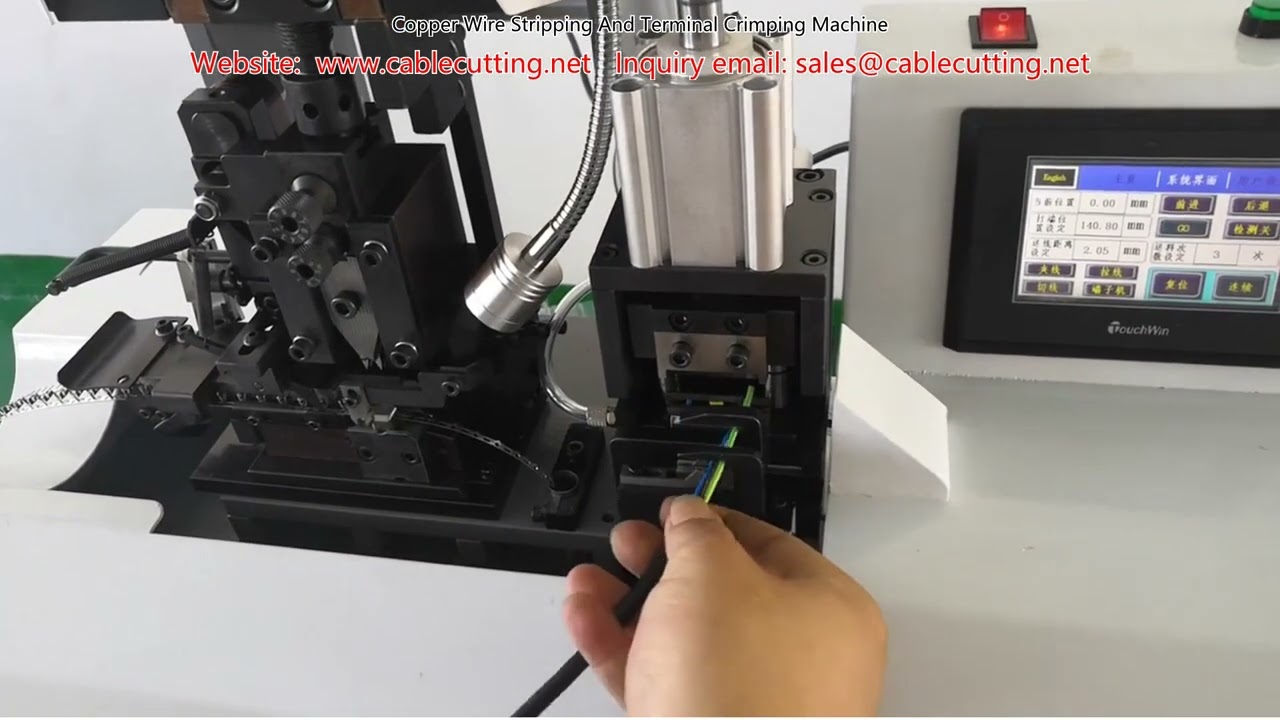 Copper Wire Stripping and Terminal Crimping Machine | Automated Processing