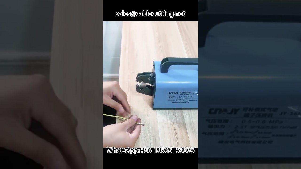 Egyedi rugós csatlakozó krimpelőgép 2-8-6-3 típusú érintkezőkhöz