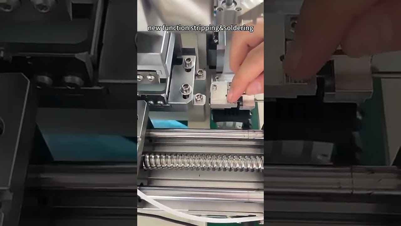 USB Type-C Electric Components Cable Making Machine | Semi-Auto Stripping & Soldering