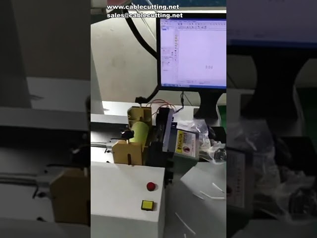 Lézeres csővágó és jelölőgép hőre zsugorodó csövekhez – Automata kábeljelölés és vágás