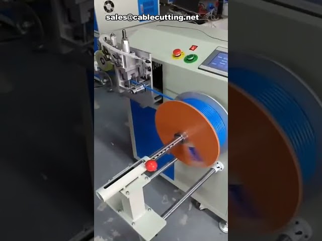 Automatic Cable Wire Winding, Coiling, Cutting, and Tying Machine with Length Measurement