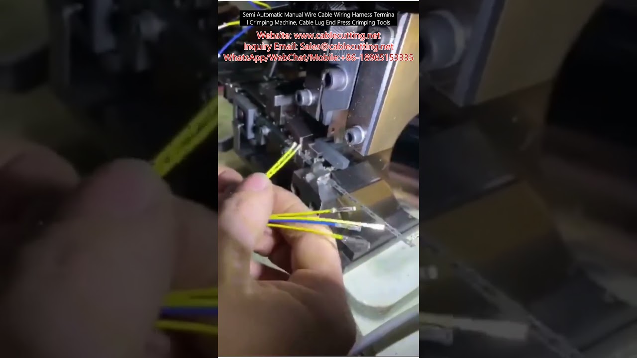Semi-Automatic Manual Wire Cable Harness Terminal Crimping Machine